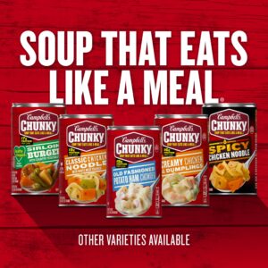 Campbell’s Chunky Soup, Beef Soup with Country Vegetables, 18.8 Oz Can