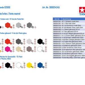 Tamiya 1: 24 300024245 – Honda S2000