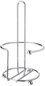 spectrum diversified pantry works orbit paper towel holder stand for countertop and table organization kitchen tool, chrome
