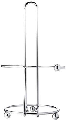 Spectrum Diversified Pantry Works Orbit Paper Towel Holder Stand for Countertop and Table Organization Kitchen Tool, Chrome