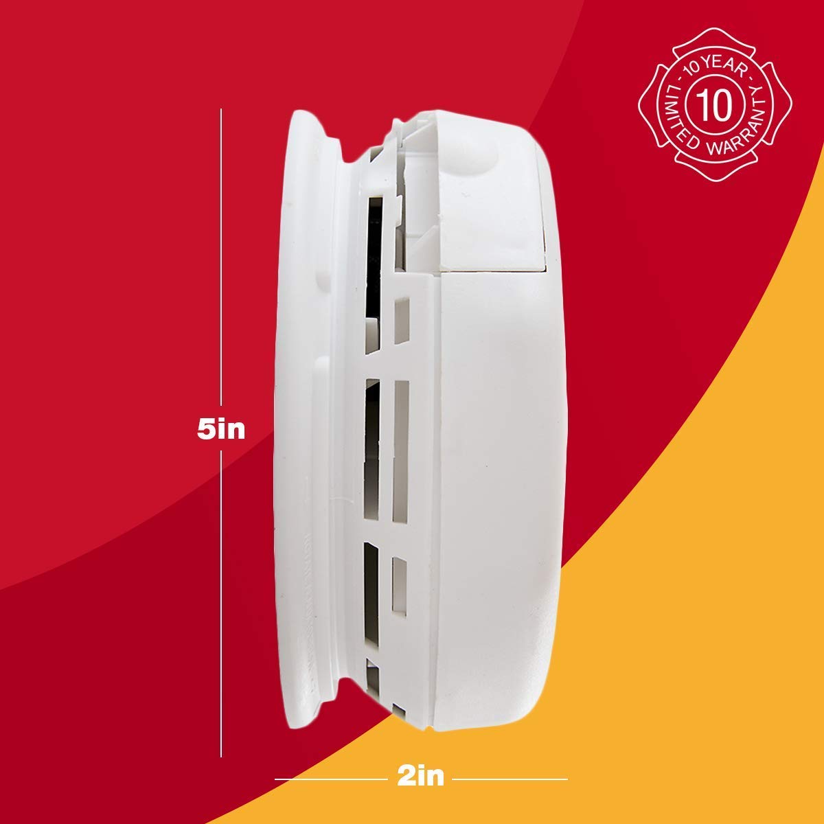 First Alert SA511CN2-3ST Wireless Interconnected Smoke Alarm with Voice Location, Battery Operated, Pack of 2 , WHITE