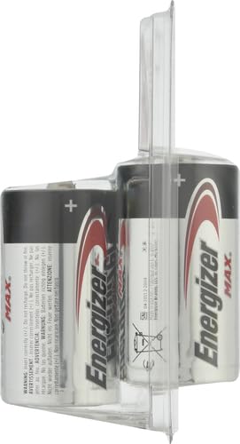 Energizer D Batteries, Premium D Cell Batteries Alkaline, 4 Count