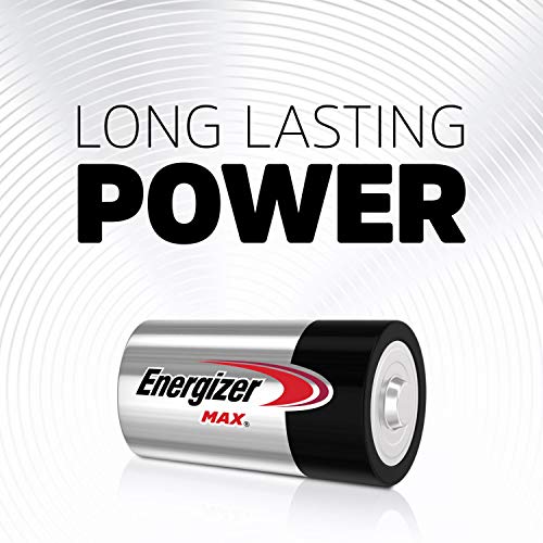 Energizer D Batteries, Premium D Cell Batteries Alkaline, 4 Count