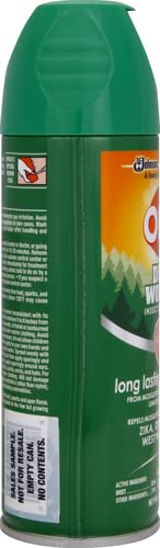 OFF! Deep Woods Insect Repellent Aerosol, Bug Spray with Long Lasting Protection from Mosquitoes, 6 oz