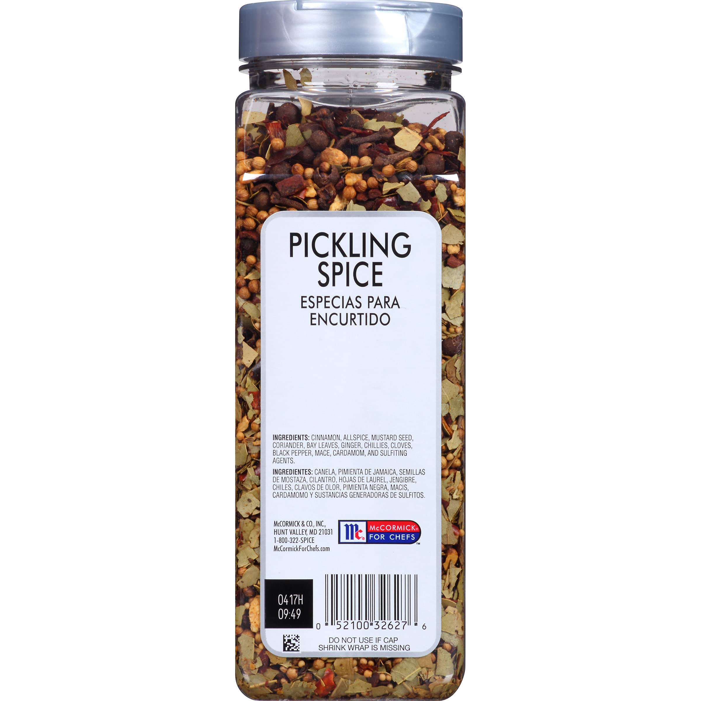 McCormick Culinary Pickling Spice, 12 oz - One 12 Ounce Container of Mixed Pickling Spice, Best for Seasoning Pickles, Corned Beef, Pot Roasts and More