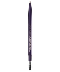 kevyn aucoin the precision brow pencil, brunette: ultra slim, thin and strong. retractable plus spoolie brush. pro makeup artist go to. sculpt, define and shape eyebrows. stay put, smudge-proof.