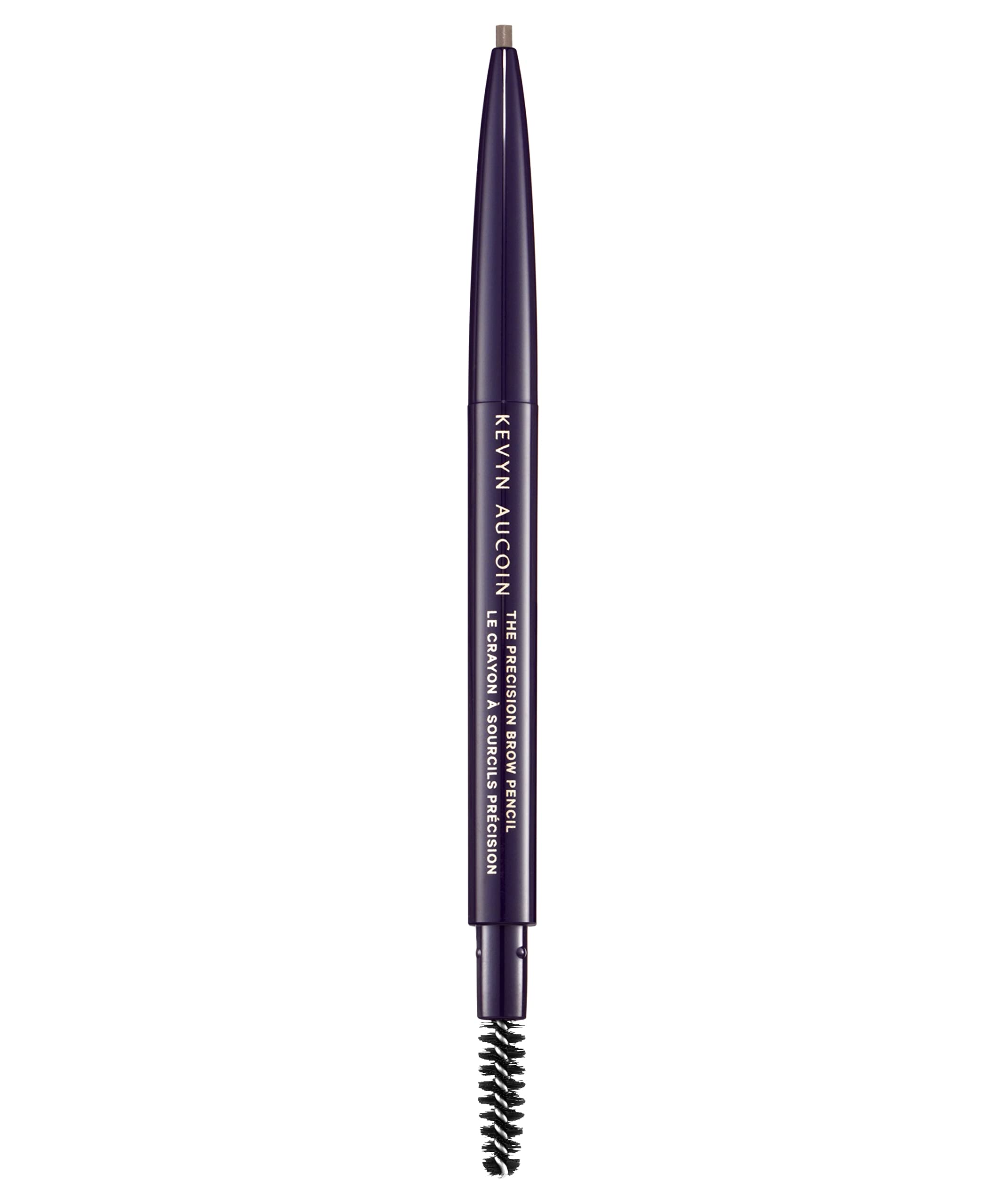 Kevyn Aucoin The Precision Brow Pencil, Brunette: Ultra slim, thin and strong. Retractable plus spoolie brush. Pro makeup artist go to. Sculpt, define and shape eyebrows. Stay put, smudge-proof.