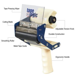 Aviditi Tape Logic 4 Inch Heavy-Duty Packing Tape Dispenser Gun, for Packing, Shipping, Moving and Warehouse Use (1 Dispenser)