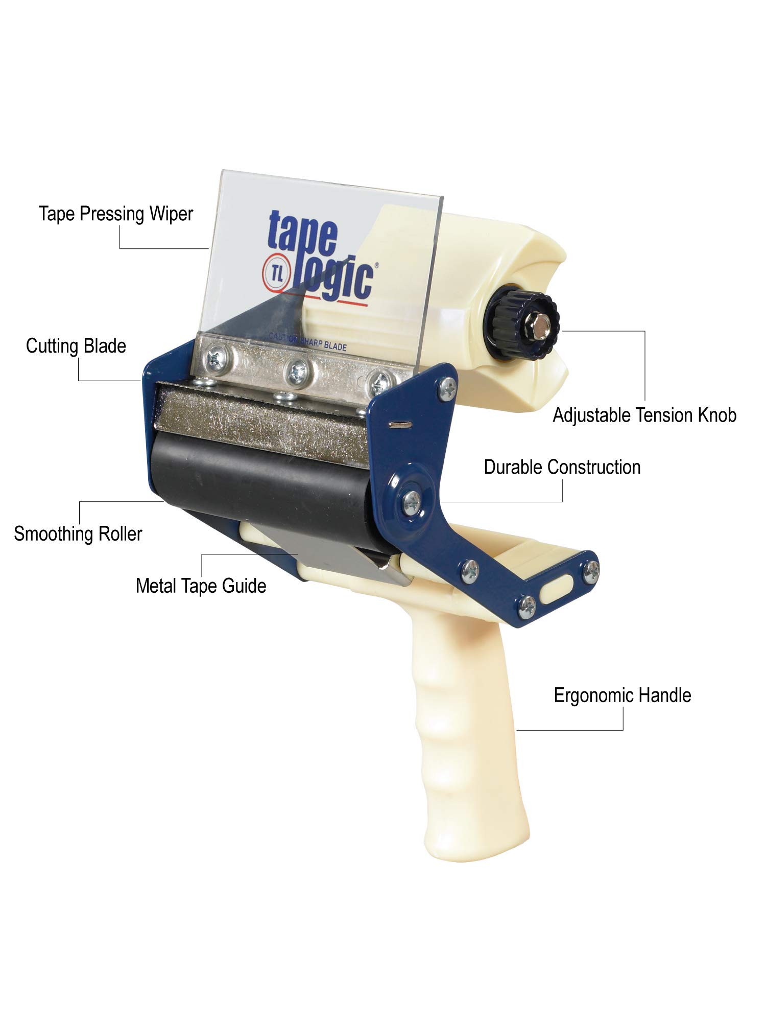 Aviditi Tape Logic 4 Inch Heavy-Duty Packing Tape Dispenser Gun, for Packing, Shipping, Moving and Warehouse Use (1 Dispenser)