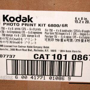 Kodak Photo Print Kit for The 6800 Thermal Printer, 6R - Ribbon & Paper for 375 6" x 8" Glossy Prints