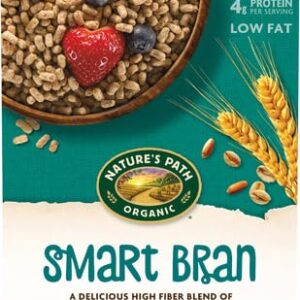 Nature's Path Organic Smart Bran Cereal, 10.6 Ounce, Non-GMO, 17g Fiber, 4g Protein