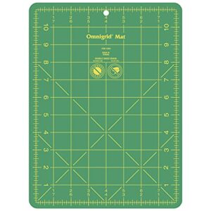 Dritz Omnigrid Self-Healing, 8" x 11" Cutting Mat, Green