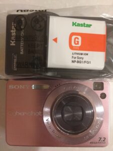sony cybershot dscw120/p 7.2mp digital camera with 4x optical zoom with super steady shot (pink)