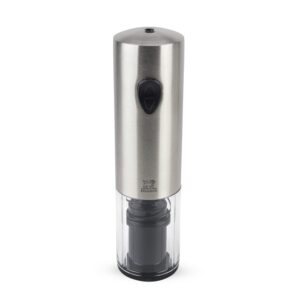peugeot - elis electric corkscrew - rechargeable bottle opener with battery, stainless steel, 8 inches