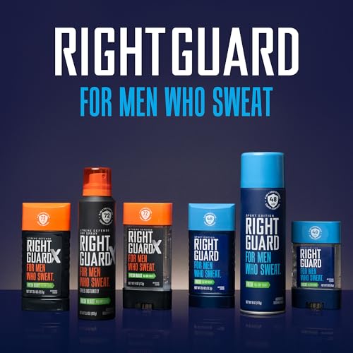 Right Guard Sport Antiperspirant & Deodorant Spray | 4-in-1 Protection Spray Deodorant For Men | Blocks Sweat | 48-Hour Odor Control | Fresh Scent, 6 oz.