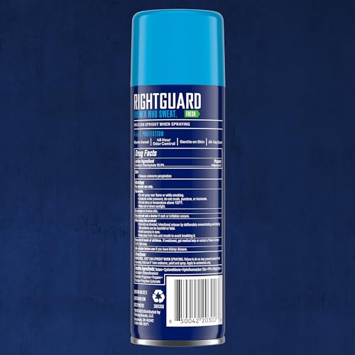 Right Guard Sport Antiperspirant & Deodorant Spray | 4-in-1 Protection Spray Deodorant For Men | Blocks Sweat | 48-Hour Odor Control | Fresh Scent, 6 oz.