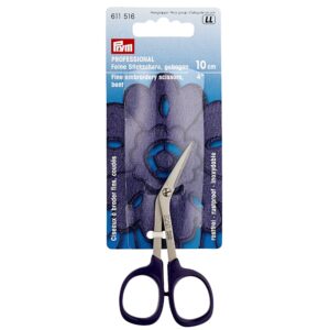 Prym 4" Professional Curved Embroidery Scissors, Purple, 10cm/3.94"