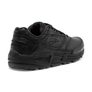 Brooks Womens Addiction Walker Walking Shoe - Black - 2E - 10.0