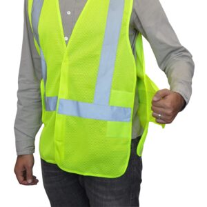 nyortho reflective vest for walking - highly visible & breathable mesh safety vest reflective -lightweigh - sweat-free - ansi/isea class 3