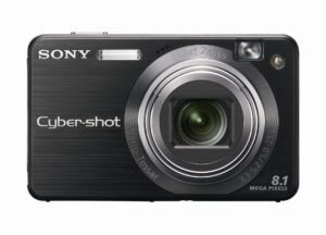 sony cybershot dscw150/b 8.1mp digital camera with 5x optical zoom with super steady shot (black)