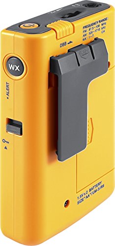 Sangean DT-400W AM/FM Digital Weather Alert Pocket Radio , Yellow