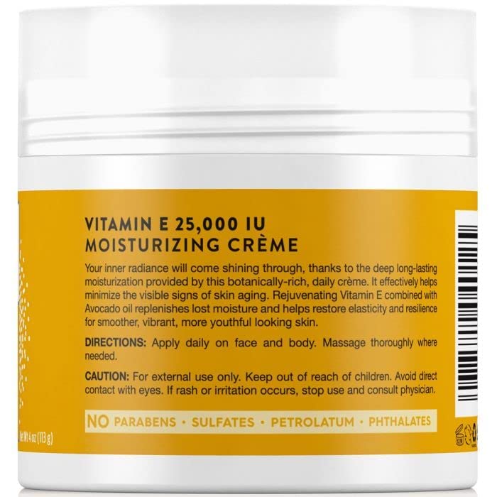 Jason Moisturizing Crème, Vitamin E 25,000 Age Renewal, 4 Oz