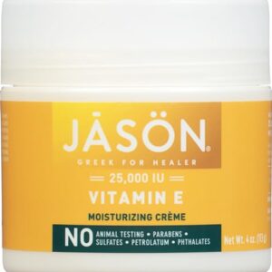 Jason Moisturizing Crème, Vitamin E 25,000 Age Renewal, 4 Oz