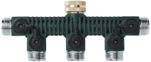 orbit 62019 5-way zinc hose faucet valve manifold