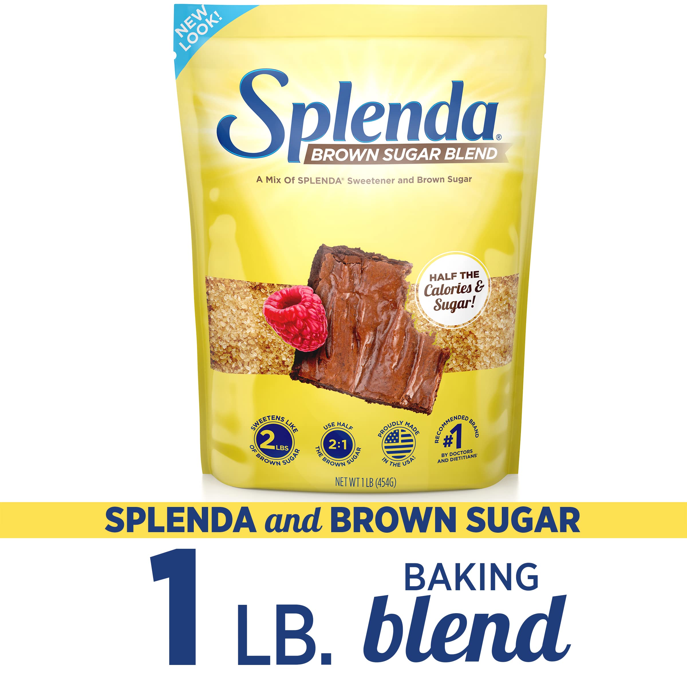 SPLENDA Brown Sugar Blend for Baking, 1 Pound Bag