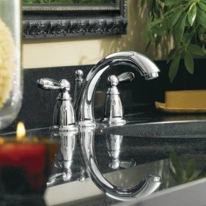 Moen Brantford Brushed Nickel Two-Handle Widespread Bathroom Sink Faucet Trim Kit, Traditional Bathroom Faucet for Three Hole Bath Sinks (Valve Required), T6620BN , 0.5