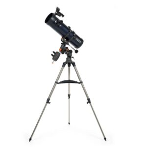 Celestron - AstroMaster 130EQ-MD Newtonian Telescope - Reflector Telescope for Beginners - Fully-Coated Glass Optics - Adjustable-Height Tripod - Bonus Astronomy Software Package