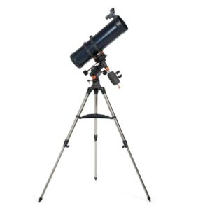 Celestron - AstroMaster 130EQ-MD Newtonian Telescope - Reflector Telescope for Beginners - Fully-Coated Glass Optics - Adjustable-Height Tripod - Bonus Astronomy Software Package