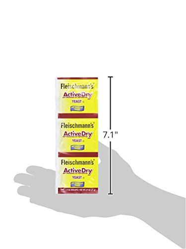 Fleischmann's Active Dry Yeast, 0.25 Ounce (Pack of 3)