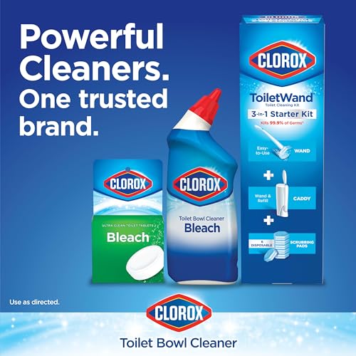 Clorox Toilet Bowl Cleaner, Rain Clean - 24 Ounces (Package May Vary)