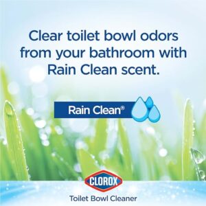 Clorox Toilet Bowl Cleaner, Rain Clean - 24 Ounces (Package May Vary)