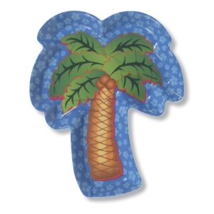 creative converting plastic palm tree shaped tray