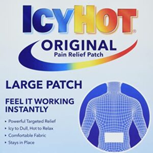 Icy Hot Original Medicated Pain Relief Patch, Large, 5 count