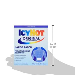 Icy Hot Original Medicated Pain Relief Patch, Large, 5 count