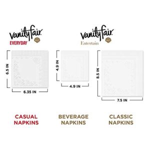 Vanity Fair Everyday Paper Napkins, 100 2-Ply Disposable Napkins