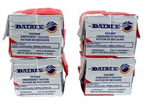 datrex emergency survival 2400 calorie food ration bar (pack of 4), 48 bars