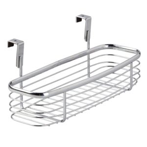 iDesign Axis Steel Over-the-Cabinet Storage Tray - 5" x 11" x 5", Chrome