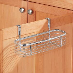 iDesign Axis Steel Over-the-Cabinet Storage Tray - 5" x 11" x 5", Chrome