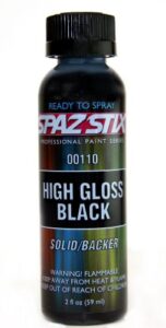 high gloss black/backer airbrush paint 2oz