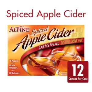 Alpine Spiced Cider Original Drink Mix, Apple Flavor, 120 Pouches