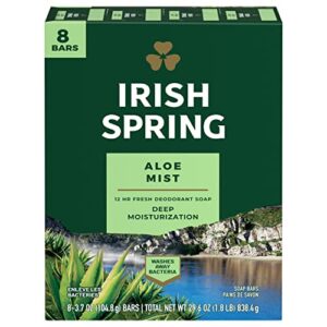 irish spring aloe bar soap, (00035000141705), 3.7 ounce (pack of 8)