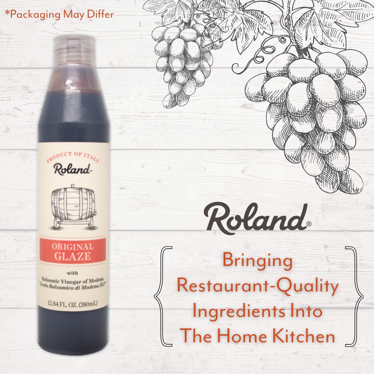 Roland Foods Balsamic Vinegar Glaze of Modena, 12.84 Ounce (Packaging may vary)