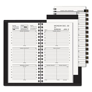 at-a-glance 70-008-05 recycled weekly appt. book with memo pad, refillable, 3-1/4 x 6-1/4, black, 2015