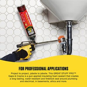 GREAT STUFF PRO Gaps & Cracks 24 oz Insulating Foam Sealant, Orange