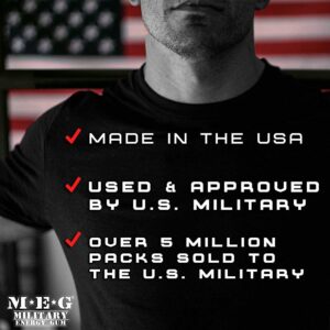 MEG - Military Energy Gum | 100mg of Caffeine Per Piece + Increase Energy + Boost Physical Performance + Arctic Mint 24 Pack (120 Count)