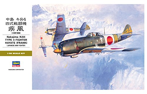 Hasegawa 1:32 Scale Nakajima KI84 Type 4 Fighter Hayate Frank Model Kit